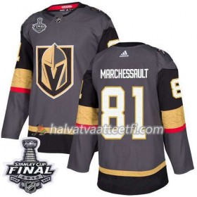 Miesten NHL Vegas Golden Knights Pelipaita Jonathan Marchessault 81 2018 Stanley Cup Final Patch Adidas Harmaa Authentic